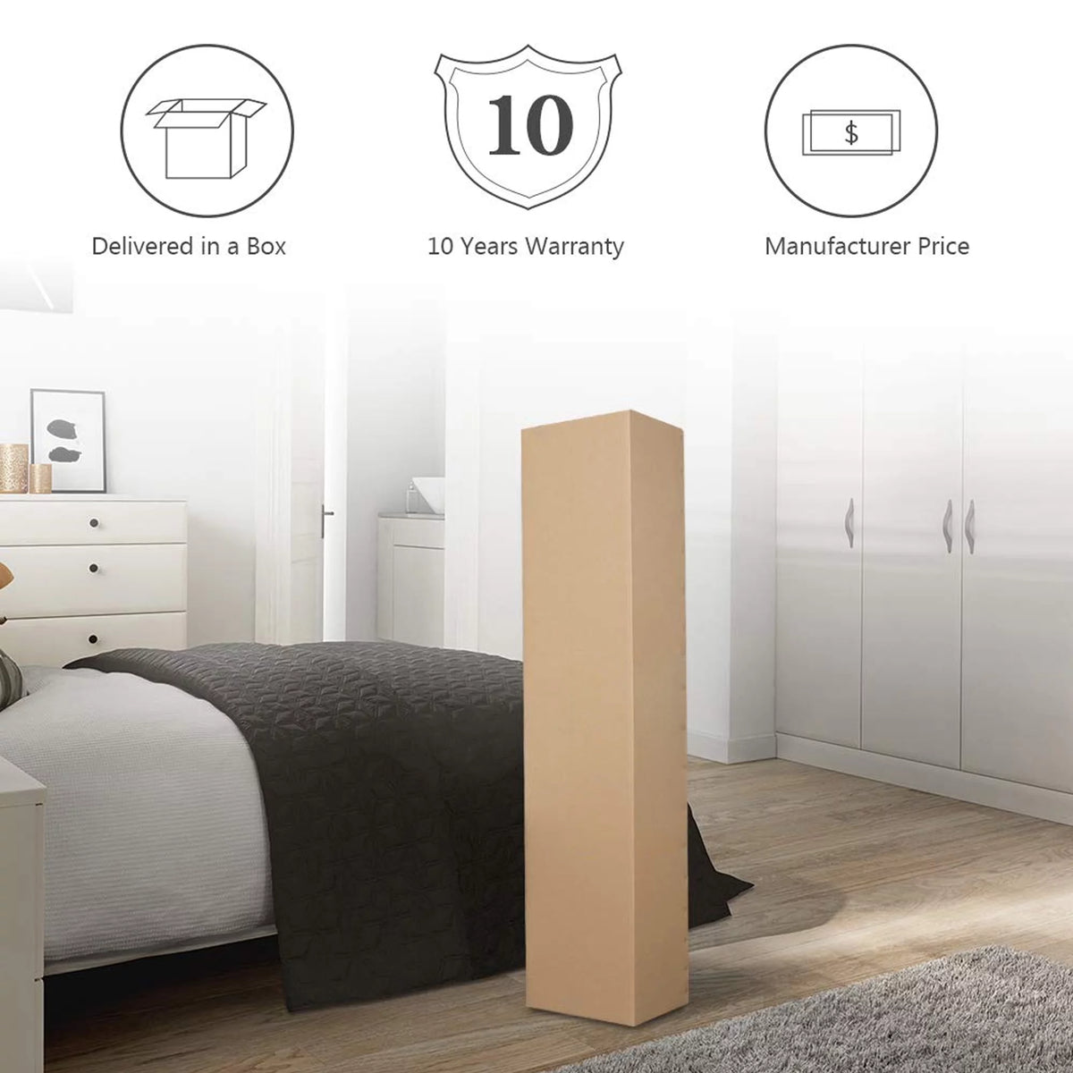 Queen Size 13 Inch Memory Foam Innerspring Hybrid Mattress K492