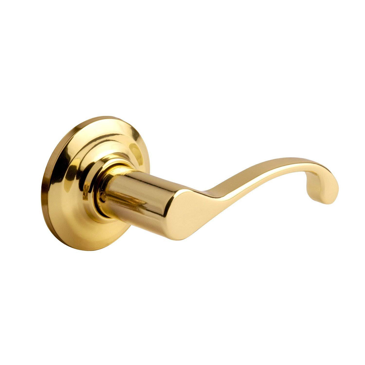 Entry Mechanical Polished Brass Lever P11352