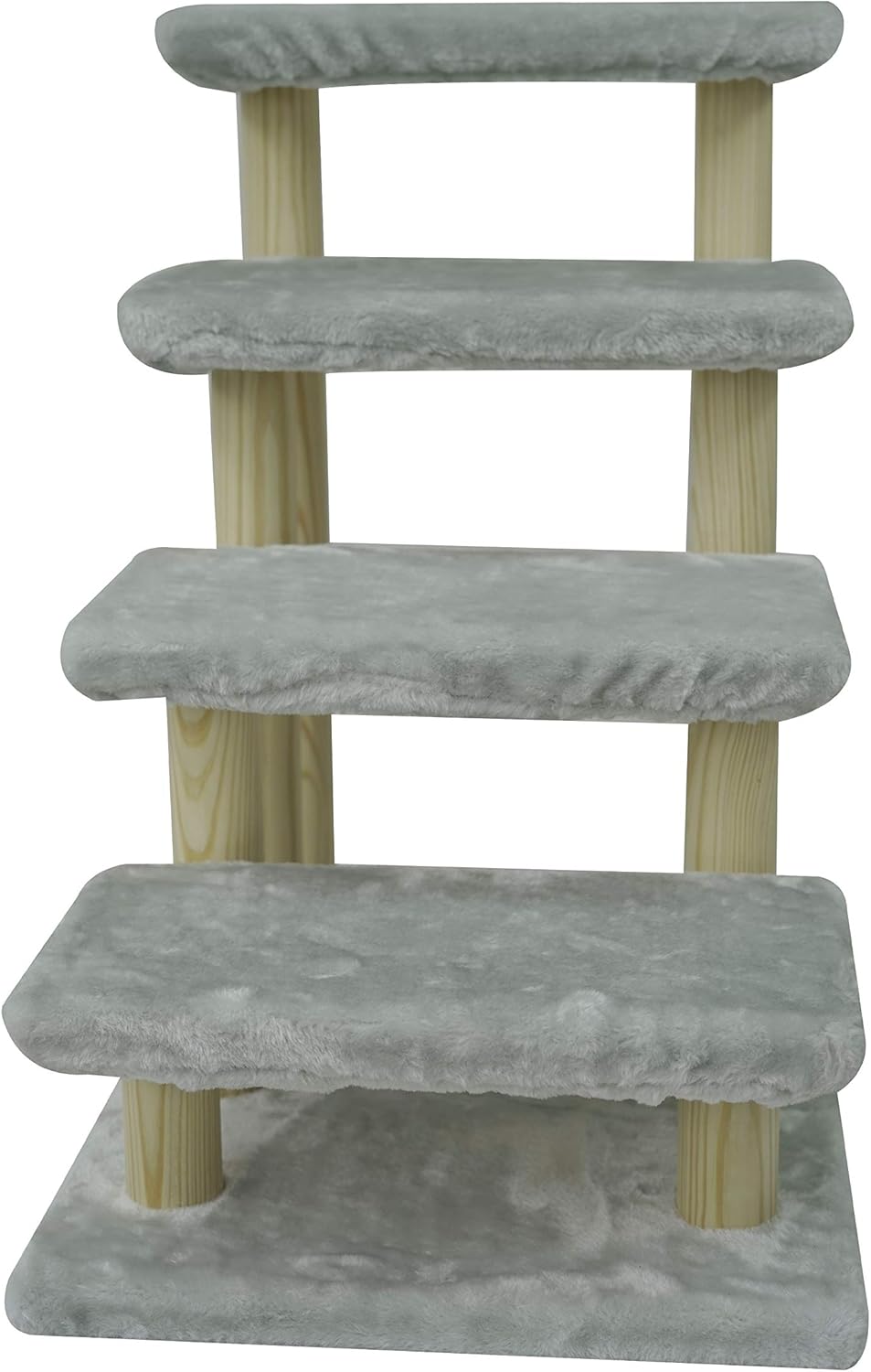 4-Step Wooden Pet Stairs with Detachable Carpet P103
