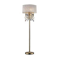 Gold Metal and Crystal Floor Lamp K69319