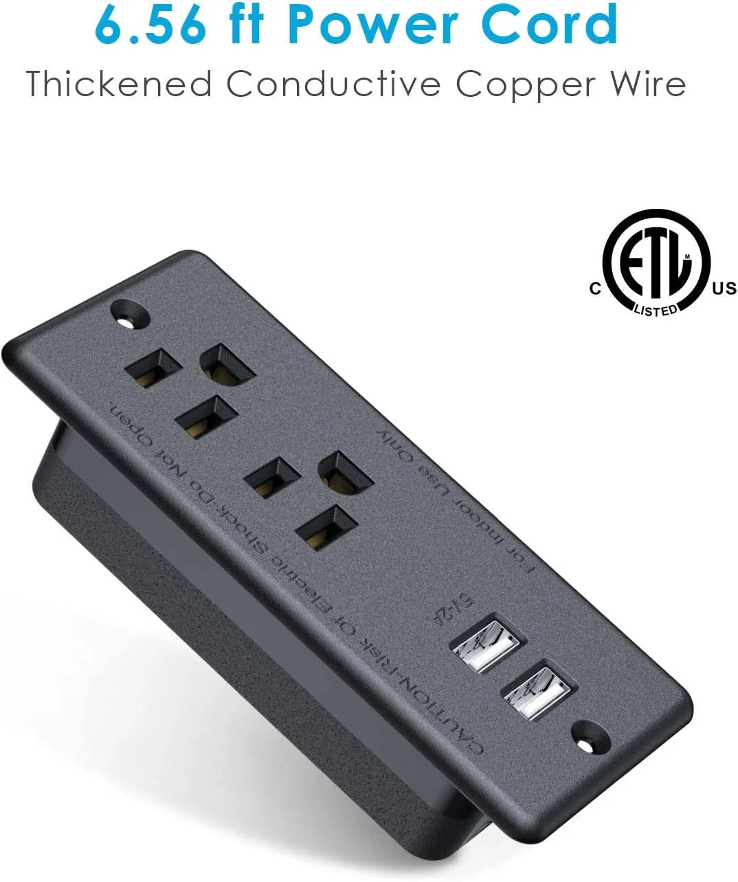 Recessed Power Outlet with 2 USB H4813