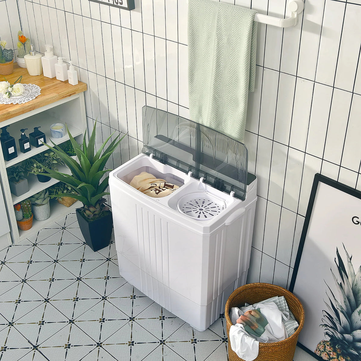 Portable Compact Mini Twin Tub Washing Machine C44165