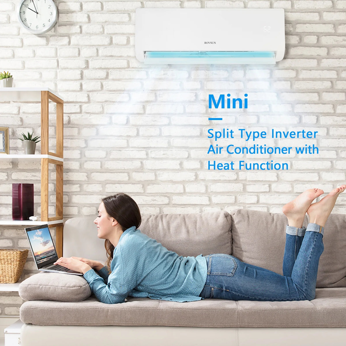 9,000 BTU Mini Split AC/Heating System with Inverter W294776