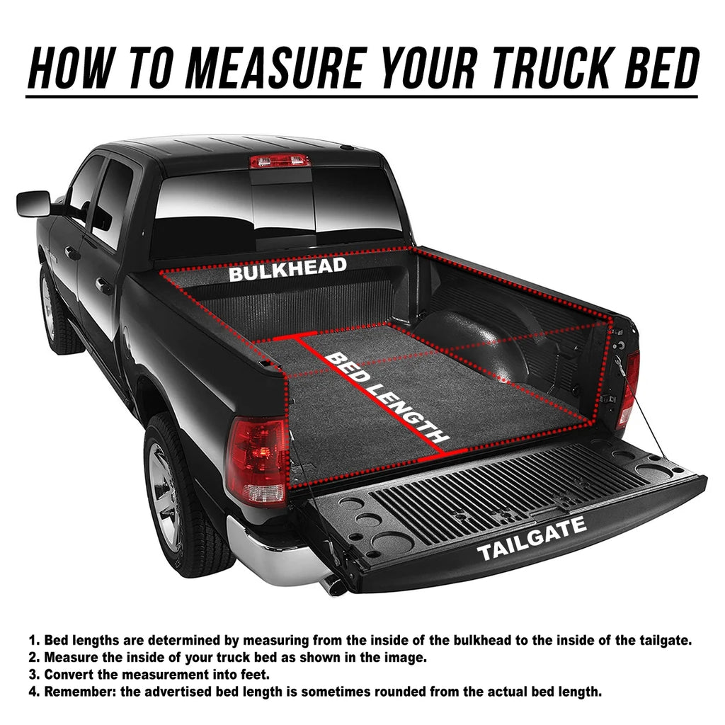 Adjustable Tri-Fold Soft Top Tonneau Cover Z789