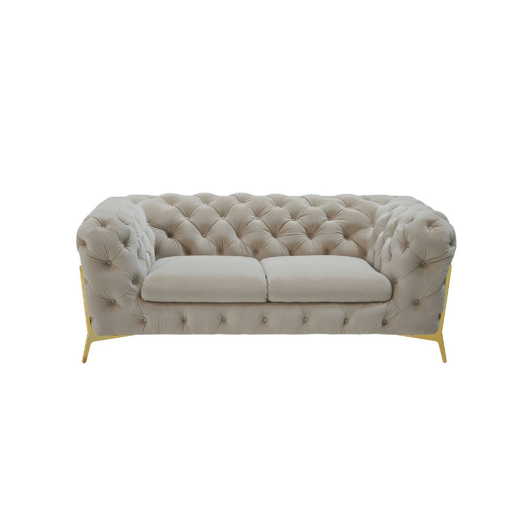 74 Inch Velour Loveseat L723