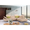 Italian Leather Right Hand Facing Sectional R568