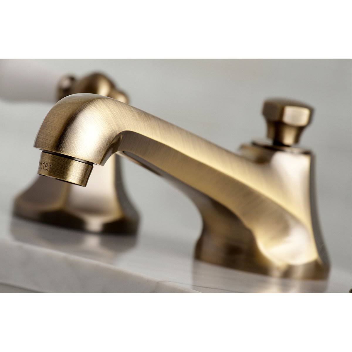 Antique Brass Widespread Bathroom Faucet J861150