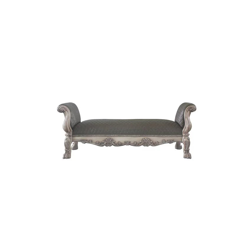 Bench in Vintage Bone White & PU A8022