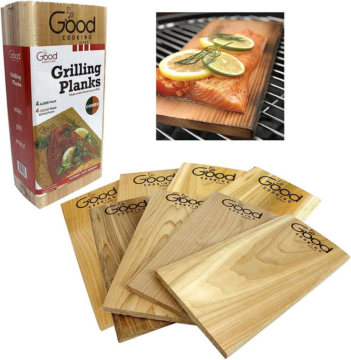 Grilling Planks Set of 8 Alder Cedar W437