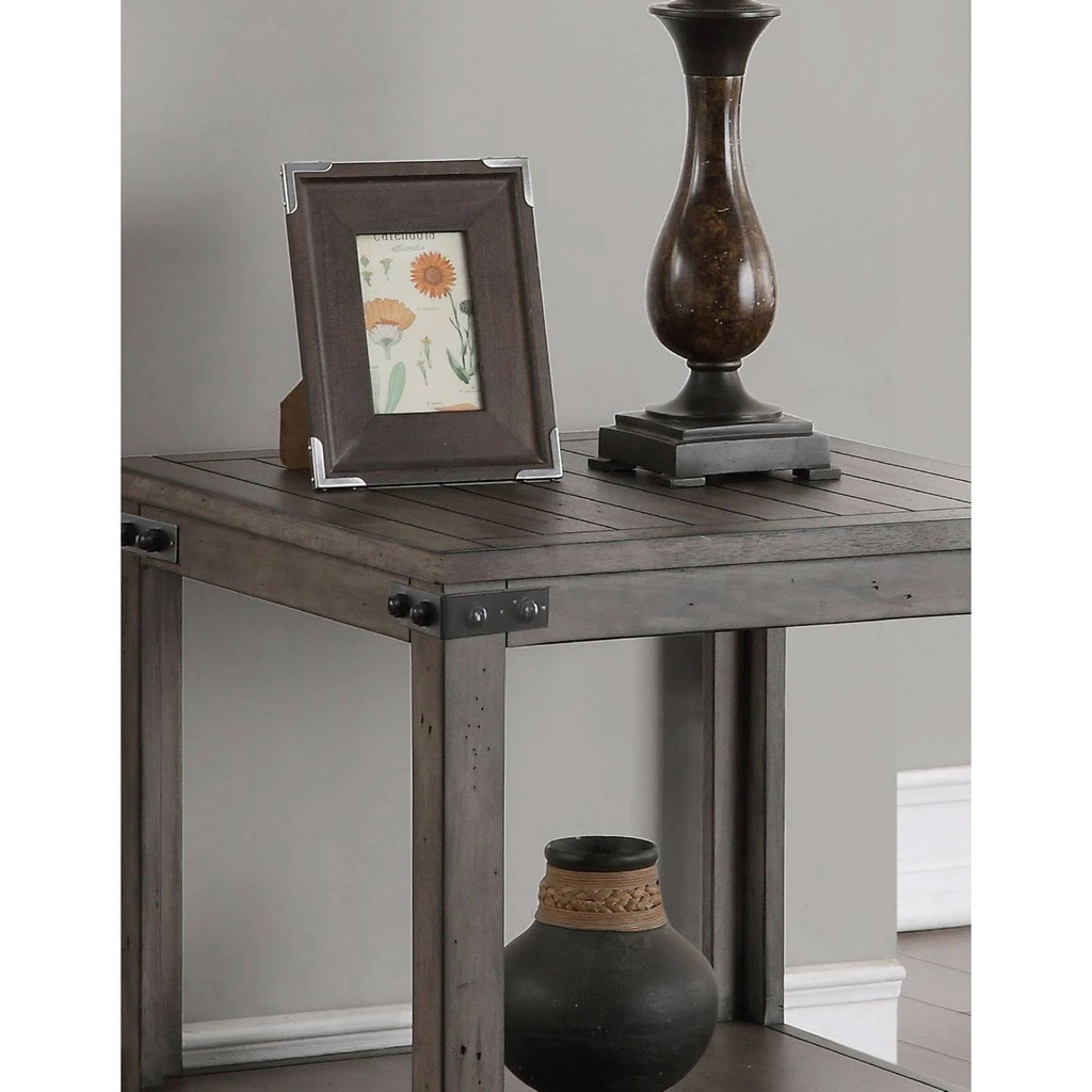 Gray End Table B3176