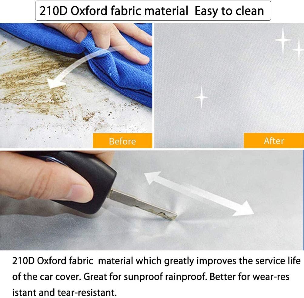 Half Car Cover Waterproof 210D Oxford Fabric X505615