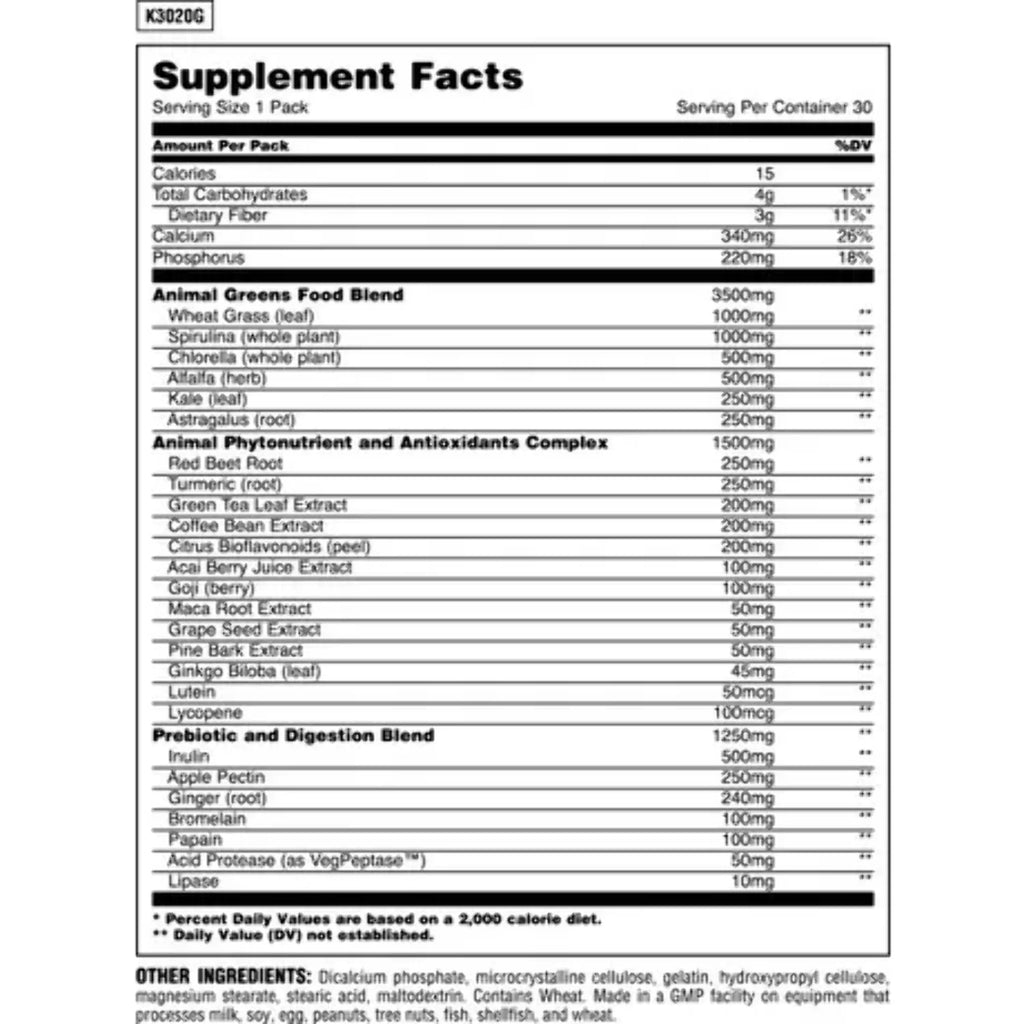 Greens Dietary Supplement 30 Packs X6411