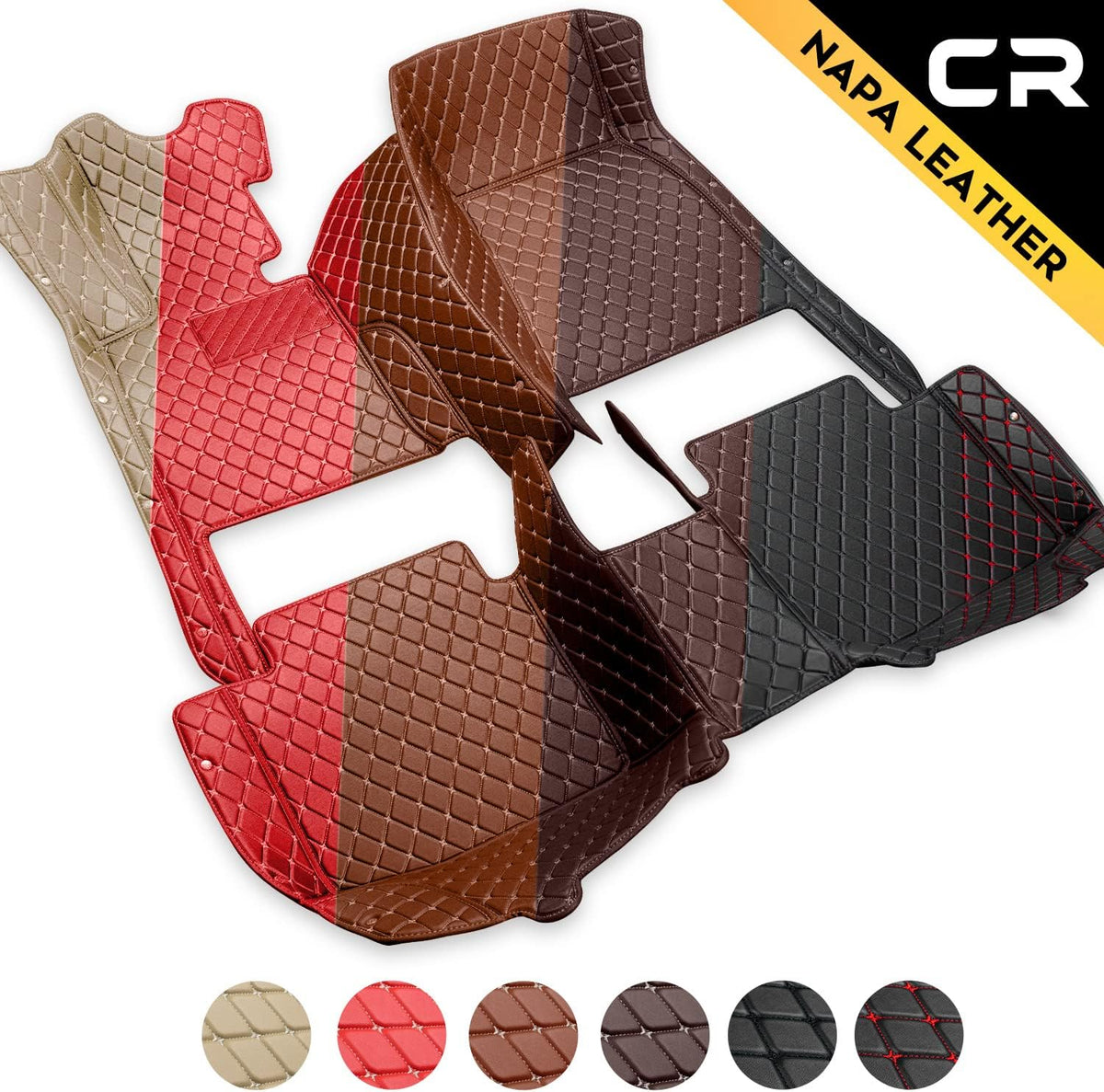 Leather Custom Floor Mats for Toyota Camry W376
