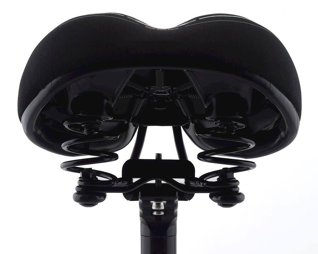 Black Lycra Full Suspension Hybrid Saddle C627