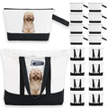16 Pack 12oz Cotton Canvas Tote Bags and Makeup Pouches Set B2680