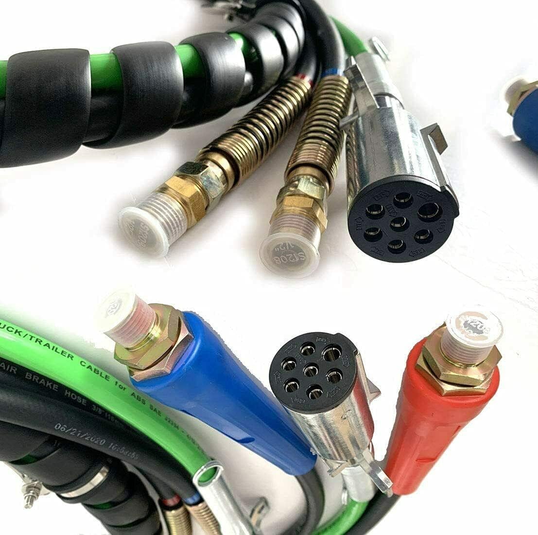 12FT 3 in 1 Wrap ABS Electrical and Rubber Air Line Hose Assemblies X976