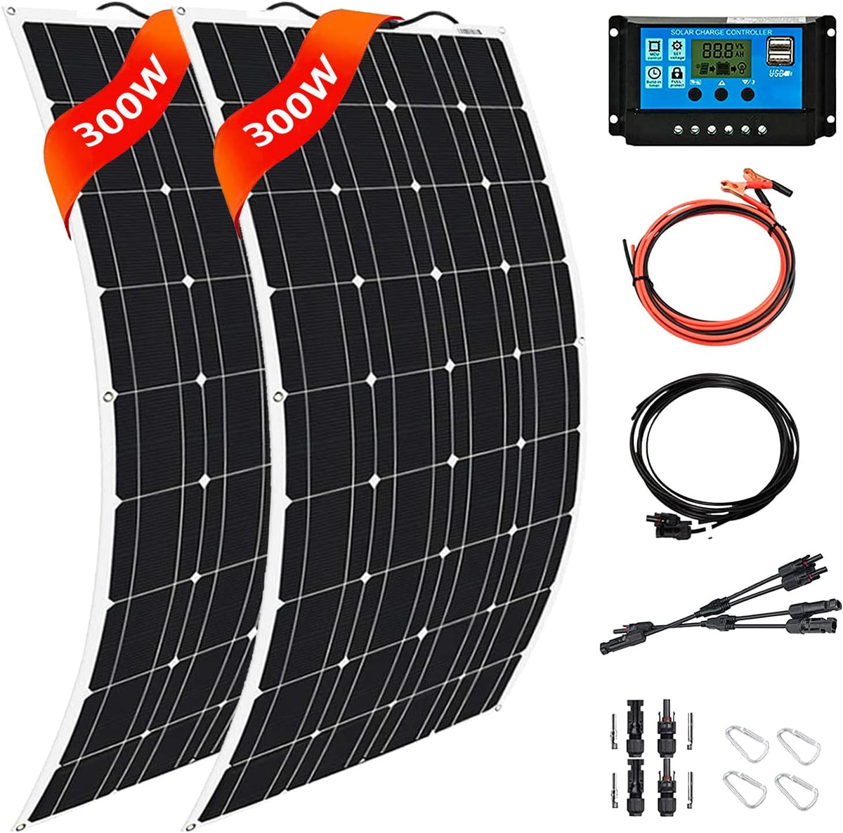 400 Watt Flexible Monocrystalline Solar Panel Kit O93867