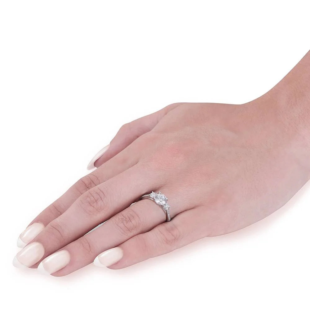1 1/2 ct Round Diamond Engagement Ring Setting E655265