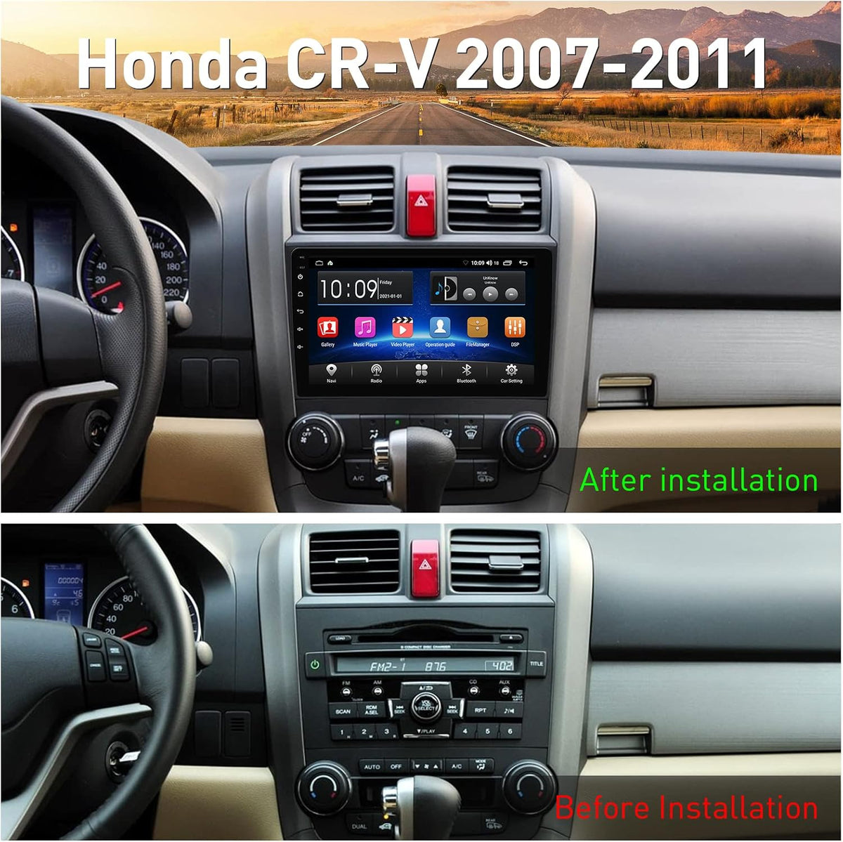 Android 10.0 Car Stereo with Rear View Camera R52641