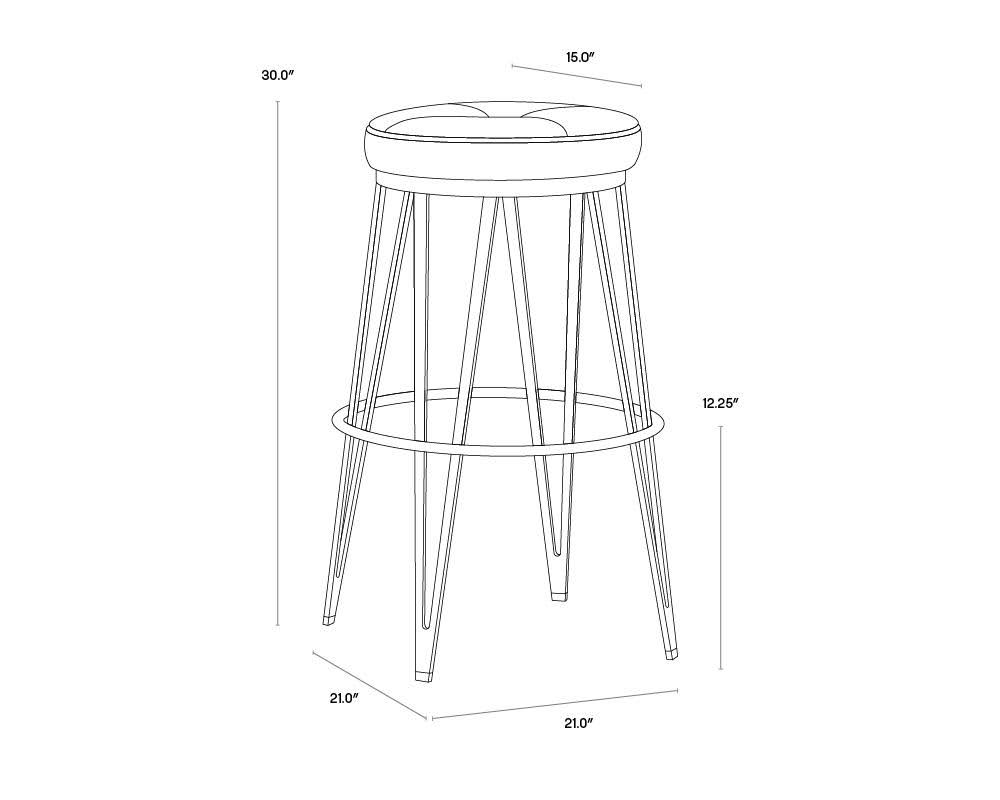 Black Swivel Barstool N5715